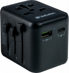 Adapteris Verbatim Universal Travel 2 x USB