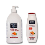 Rankų muilas Migdolų Pienas ir Du&scaron;o žele Migdolų pienas Rinkinys 2 vnt 1000ml+ 750ml