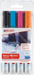 Edding E-95 žymeklis stiklui, 1.5-3mm, 4 vnt. rinkinys