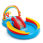 Pripučiamas baseinas Intex Rainbow Ring Play Center, 297x193x135cm, be filtro
