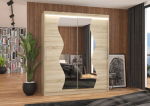 Spinta ADRK Furniture su LED ap&scaron;vietimu Medison 180, smėlio