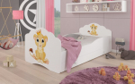 Vaiki&scaron;ka lova Adrk Furniture Casimo Lion, 80x160 cm, balta