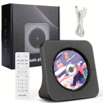 MP3 grotuvas Ne&scaron;iojamas CD grotuvas su Bluetooth, Juoda