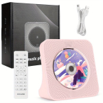 MP3 grotuvas 1vnt CD Grotuvas Ne&scaron;iojamas Su BT 5.0, FM Radijas