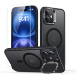 dėklas + grūdintas stiklas iPhone 16 - juoda