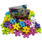 Statybiniai blokeliai Meli Maxi Pink, 200 d.