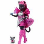 Monster High Lėlė Catty Noir Straszysekrety su Aksesuarų Rinkiniu