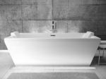 Vonia Besco Vera, 170 x 75 cm, su sifonu su persipylimu slim grafito