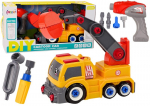 Žaislinis sunkvežimis su priedais Lean Toys, oranžinis