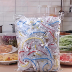 500 vnt Daugkartinės Du&scaron;o Kepuraitės ir Elastingi Maisto Dangteliai