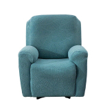 4/6/8 vnt. neslystantis atlo&scaron;iamas užvalkalas, didelių lapų ra&scaron;to elastinga sofos apsauga.,  Baby Blue