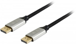 Equip 10 m DisplayPort Kabelis - Dvipusis Juodas laidojungtis (8K UHD)