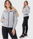 Laisvalaikio komplektas moterims Warm cotton, pilkas