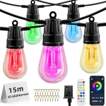 Lauko lempučių girlianda 20 LED, 15 m