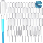 Pipetės, 50 vnt. rinkinys, 0,2 ml, 65 mm, laboratoriniai įrankiai.