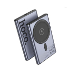 Maitinimo &scaron;altinis Belaidė magnetinė ne&scaron;iojama baterija &bdquo;Hoco Q32 Bird PD20W&ldquo; (5000 mAh), metalo pilka