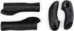 Vairo rankenos CUBE Natural Fit All Terrain Lock-On su rageliais juoda/pilka