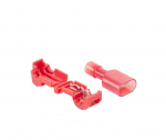 Vejos roboto kontūro laidų jungtys Bradas, 2,7mm, raudona, 10 vnt.