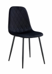 Kėdė Monita Rhombi, velvet, juoda