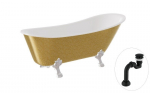 Vonia Besco Olaya Glam 160, Gold+Chrome, su sifonu Klik-klak Black