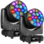 2x Light4me Galaxy Mkii Led judančios galvos, Rgbw 19x15w