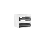 Praustuvo spintelės korpusas Mexen Box-A, 50 cm, 2 stalčiai, White glossy