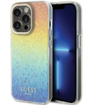Dėklas Guess IML Faceted Mirror Disco Iridescent na iPhone 15 Pro - daugialypė terpė