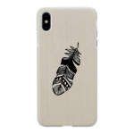 Man & Wood natūralios medienos dėklas skirtas Apple iPhone XS Max &ndash; rudas
