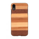 Man & Wood natūralios medienos dėklas skirtas Apple iPhone XR (rudas)