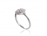 Auksinis žiedas su deimantais Diamond Sky "Diamond Flower II"