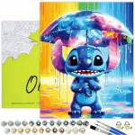 Tapyba pagal skaičius Oh Art! Stitch animacinis paveikslas su rėmeliu 40x50 cm, 40x50 cm