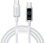 Joyroom Laidas S-A55 StarFlight 100W USB-C - USB-C 1.2m baltas