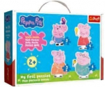 Dėlionė Trefl Baby Classic Peppa Pig &ndash; Didelės detalės, vaikams nuo 2 metų, 18 elementų
