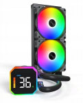 Montech Hyperflow Digital 240 Aio au&scaron;inimo rinkinys, juodas