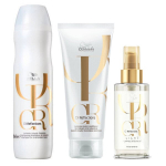 "Wella Oil Reflections" &Scaron;ampūnas 250Ml + "Wella Oil Reflections" Kondicionierius 200Ml + "Wella Oil Reflections" &Scaron;viesą Atspindintis Aliejus 100Ml