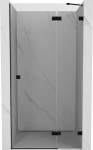 Mexen Lunar de&scaron;inės pusės du&scaron;o durys 80 cm, skaidrios, juodos - 834-080-000-70-00-P, 80x200 cm