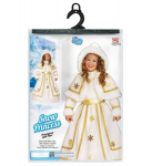 SNOW PRINCESS (dress with wire hoop, belt, hooded capelet)