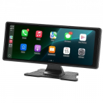Automobilinė garso sistema, belaidis HD jutiklinis ekranas su Apple CarPlay ir Android Auto, 25x9.7x4.5 cm, juoda