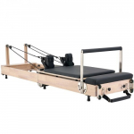 Pilates reformeris, 238x68x57 cm, medinis, sulankstomas, namų sporto įranga