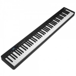 Skaitmeninis pianinas, 88 klavi&scaron;ų sulankstoma klaviatūra, 126x21x7 cm, juodas, ne&scaron;iojamas