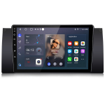 automagnetola radijas junsun BMW 5er E39 7er E38 gps navigacija usb wifi bluetooth carplay fm vairo valdymo funkcija