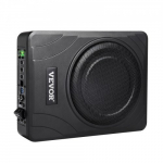 Automobilinis žemų dažnių garsiakalbis, 8 colių 300W plonas žemų dažnių garsiakalbis po sėdyne, 32.2x23.5x8 cm, juodas, garso technika