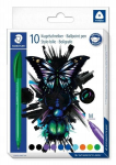 Staedtler trikampis ra&scaron;iklis, 10 spalvų