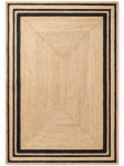 Hanse Home JUTTA džiuto kilimas 200x300 &ndash; natūralios auksinės ir juodos spalvos