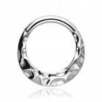Titano Clicker Auskaras Sidabrinis Kūnelis 1.2/8 mm