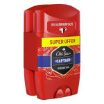Old Spice Captain vyrų dezodorantas pie&scaron;tuku, dvigubas rinkinys 2x50 ml &ndash; ilgalaikis gaivumas