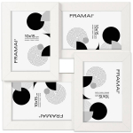 Daugialypė nuotraukų rėmelė, balta, keturiems 10x15 cm nuotraukoms, 4-in-1, FRAMAI&reg;