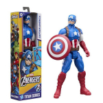 Figūrėlė Kapitonas Amerika 30 cm, Titan serija, superherojų žaislai vaikams, Marvel Spider-Man, nuo 4 metų