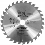 Vidinė diskinė pjūklų disko medienai 250x32mm, 30 dantų