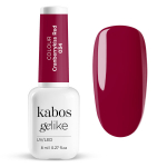 Kabos Gelike 034 Cranberrykiss Red, 8ml &ndash; profesionalus hibridinis nagų lakas, spanguolių raudonumo ry&scaron;kumas